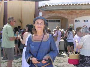 Cristina Bret, en el barrio de La Muela